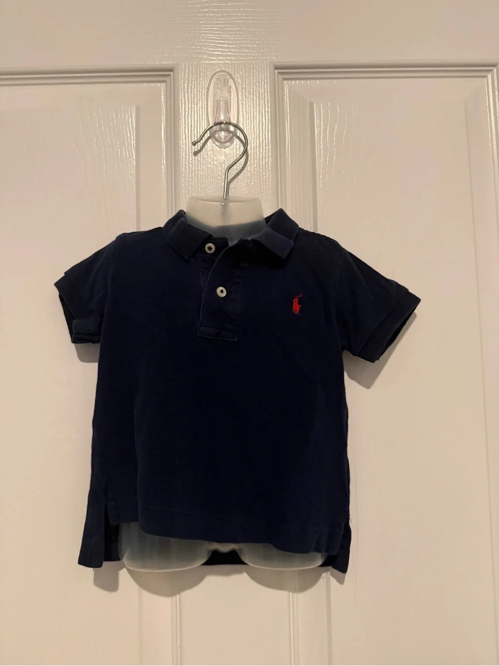 Ralph Lauren Navy Polo with Red Pony Embroidery